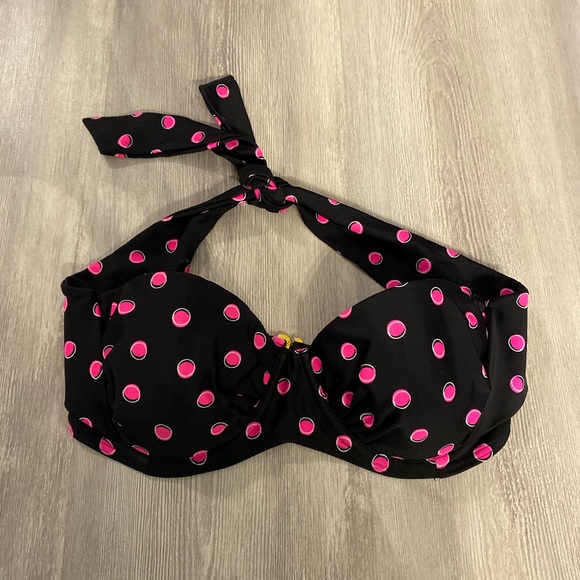 Smart & sexy swim polka dot bikini top 36b - Picture 1 of 3